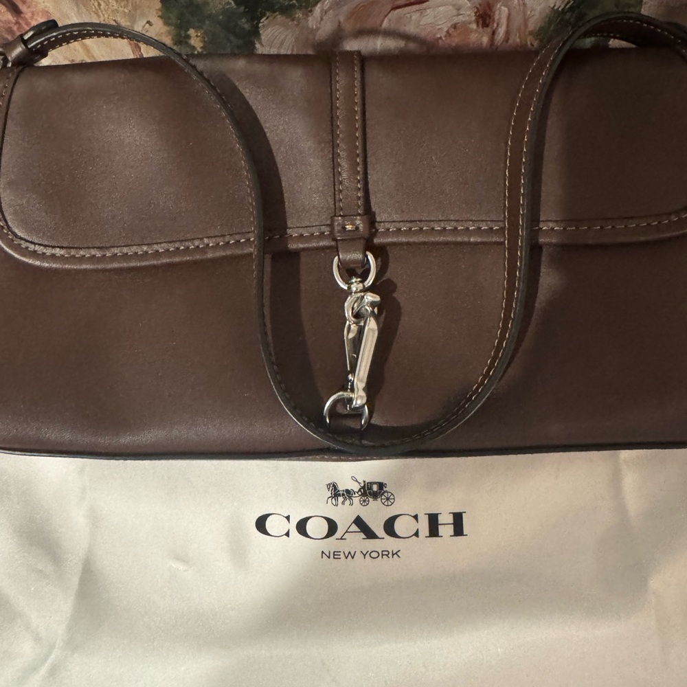 BRAND NEW Coach Brown Leather Hamptons Shoulder Bag